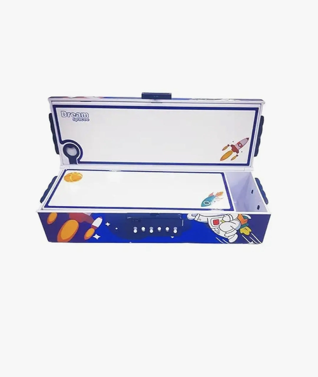 KATTY MAO My First Best Friend Dream Space Kids Pencil Box, Space Theme Design with Astronaut, 21.7 x 7.4 x 9 cm, Blue