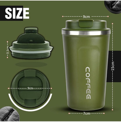 450ml | Reusable Travel Coffee Cup | Leak-Proof Lid | On-The-Go Ready  Premium Coffee Tumbler | Temperature Locked | Daily Use Essential