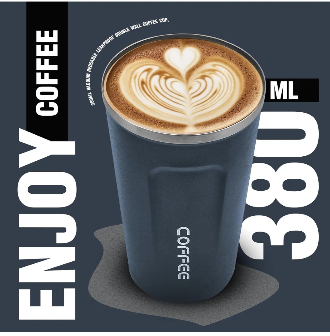 450ml | Reusable Travel Coffee Cup | Leak-Proof Lid | On-The-Go Ready  Premium Coffee Tumbler | Temperature Locked | Daily Use Essential