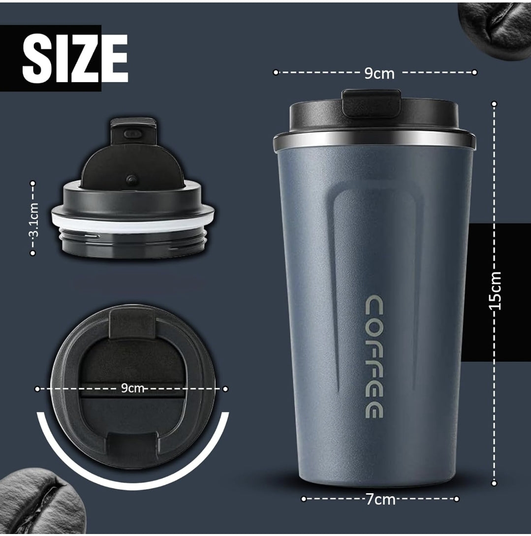 450ml | Reusable Travel Coffee Cup | Leak-Proof Lid | On-The-Go Ready  Premium Coffee Tumbler | Temperature Locked | Daily Use Essential