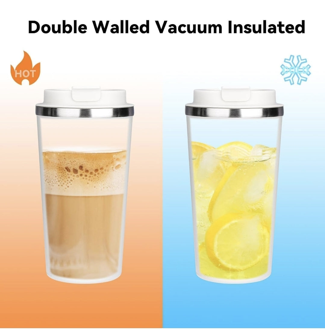 450ml | Reusable Travel Coffee Cup | Leak-Proof Lid | On-The-Go Ready  Premium Coffee Tumbler | Temperature Locked | Daily Use Essential