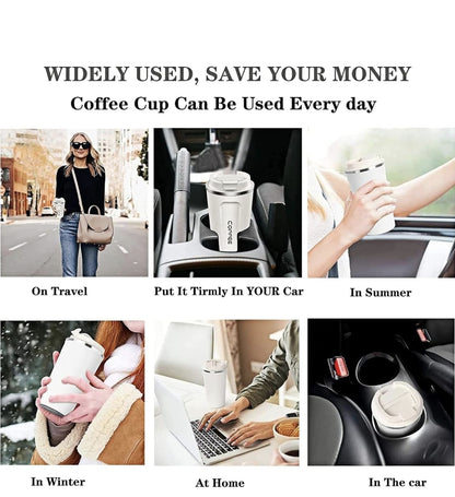 450ml | Reusable Travel Coffee Cup | Leak-Proof Lid | On-The-Go Ready  Premium Coffee Tumbler | Temperature Locked | Daily Use Essential