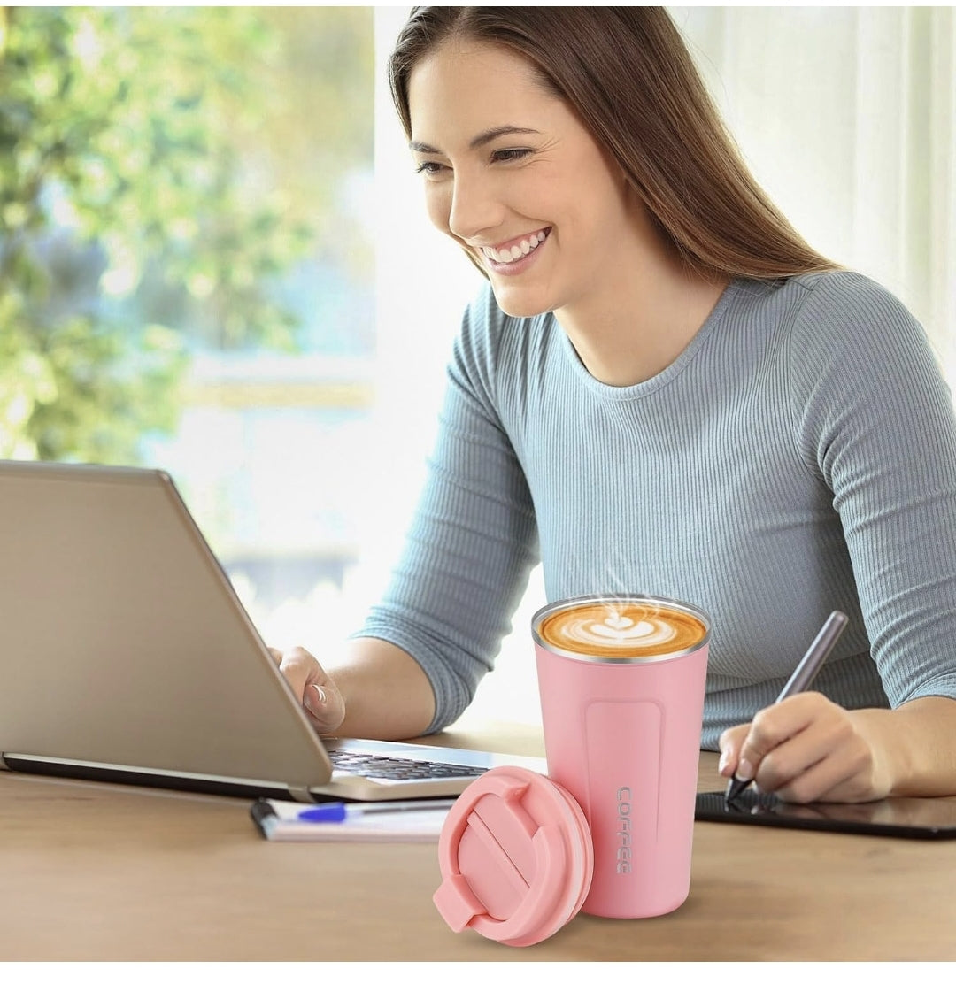 450ml | Reusable Travel Coffee Cup | Leak-Proof Lid | On-The-Go Ready  Premium Coffee Tumbler | Temperature Locked | Daily Use Essential