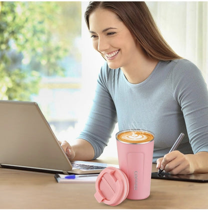 450ml | Reusable Travel Coffee Cup | Leak-Proof Lid | On-The-Go Ready  Premium Coffee Tumbler | Temperature Locked | Daily Use Essential