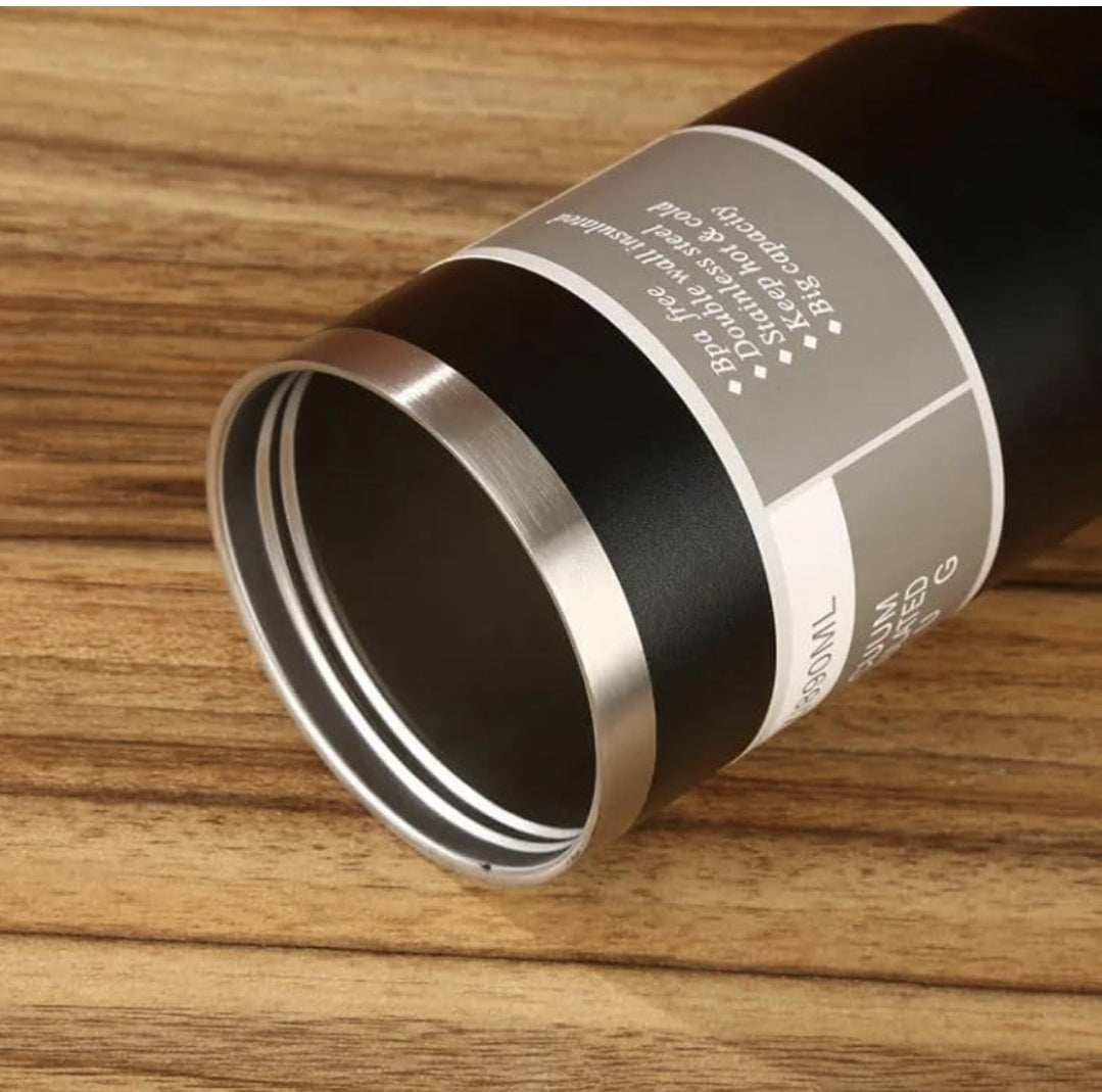 900 ML Stainless Steel Car Thermos Outdoor Sports Water Kettle Portable Gym Outdoor Bottle Cold and Hot Double-Layer Insulated Cup Tumbler by Kattymao