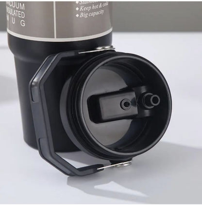 900 ML Stainless Steel Car Thermos Outdoor Sports Water Kettle Portable Gym Outdoor Bottle Cold and Hot Double-Layer Insulated Cup Tumbler by Kattymao