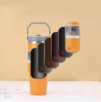 900 ML Stainless Steel Car Thermos Outdoor Sports Water Kettle Portable Gym Outdoor Bottle Cold and Hot Double-Layer Insulated Cup Tumbler by Kattymao