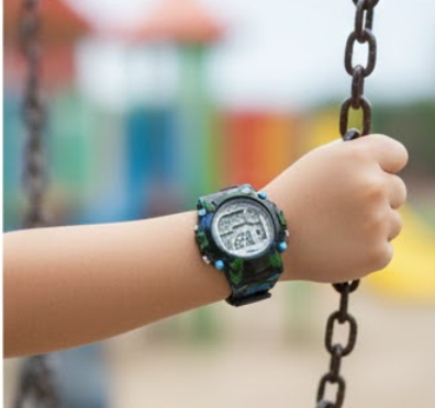 Sports Watch |  LCD Display |  Round Shape| Wristwatch for Kids.
