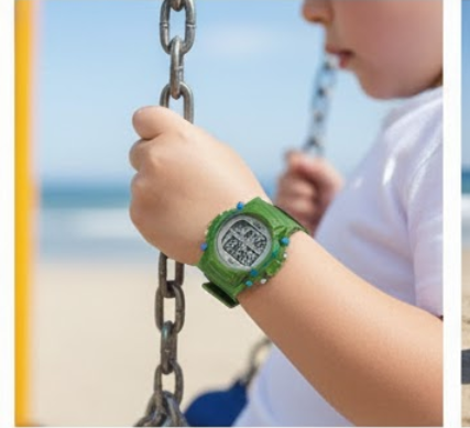 Sports Watch |  LCD Display |  Round Shape| Wristwatch for Kids.