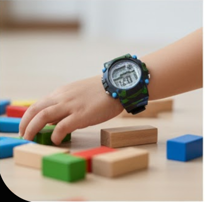 Sports Watch |  LCD Display |  Round Shape| Wristwatch for Kids.