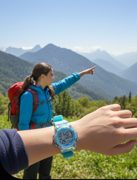 Digital Sports Watch | Round Shape | Wristwatch for Kids | Men | Women.