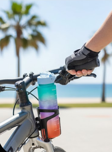 600ML | TIME MARKER | MULTICOLOUR | SPORTS PLASTIC BOTTLE | LEAK PROOF.