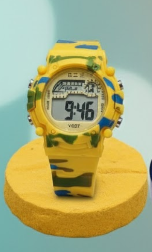 Sports Watch |  LCD Display |  Round Shape| Wristwatch for Kids.