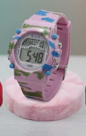 Sports Watch |  LCD Display |  Round Shape| Wristwatch for Kids.