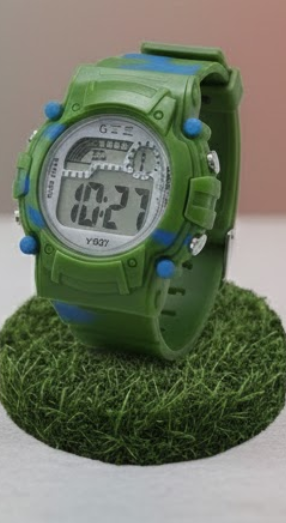 Sports Watch |  LCD Display |  Round Shape| Wristwatch for Kids.