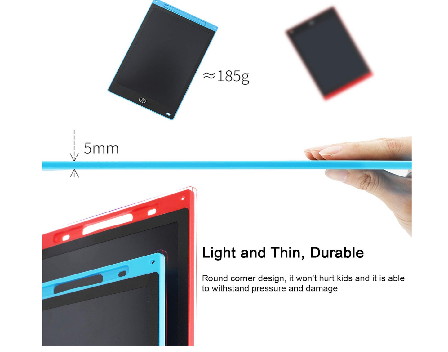 LCD Writing Tablet  | Reusable Pad | Doodle & Study Tab for Age 2-10 Years