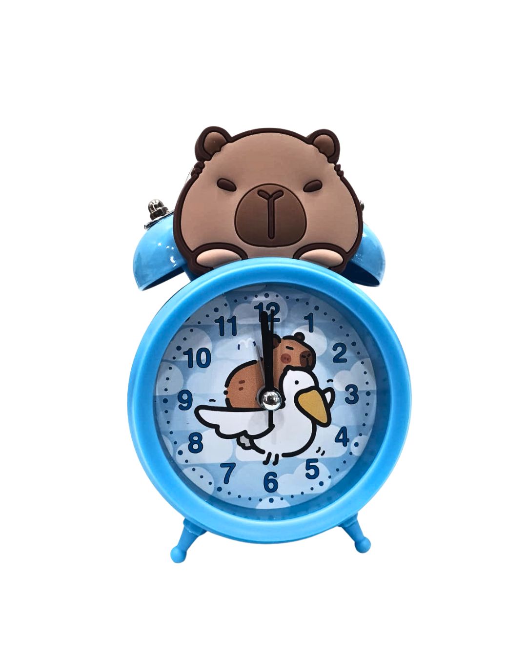 Cartoon Capybara Alarm Clock with Night Light  BY KATTY MAO