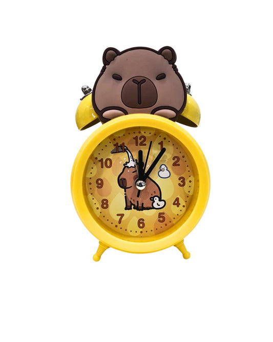 Cartoon Capybara Alarm Clock with Night Light  BY KATTY MAO