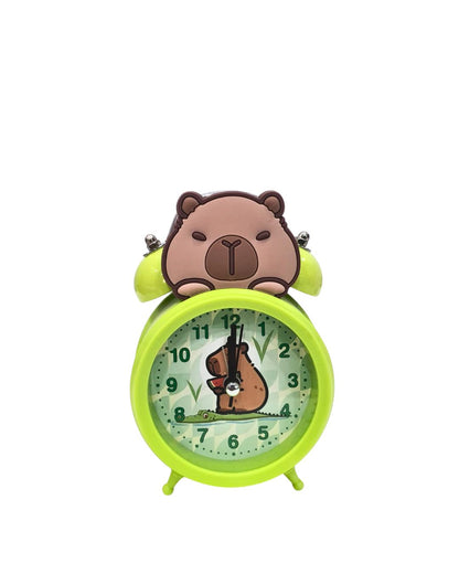 Cartoon Capybara Alarm Clock with Night Light  BY KATTY MAO