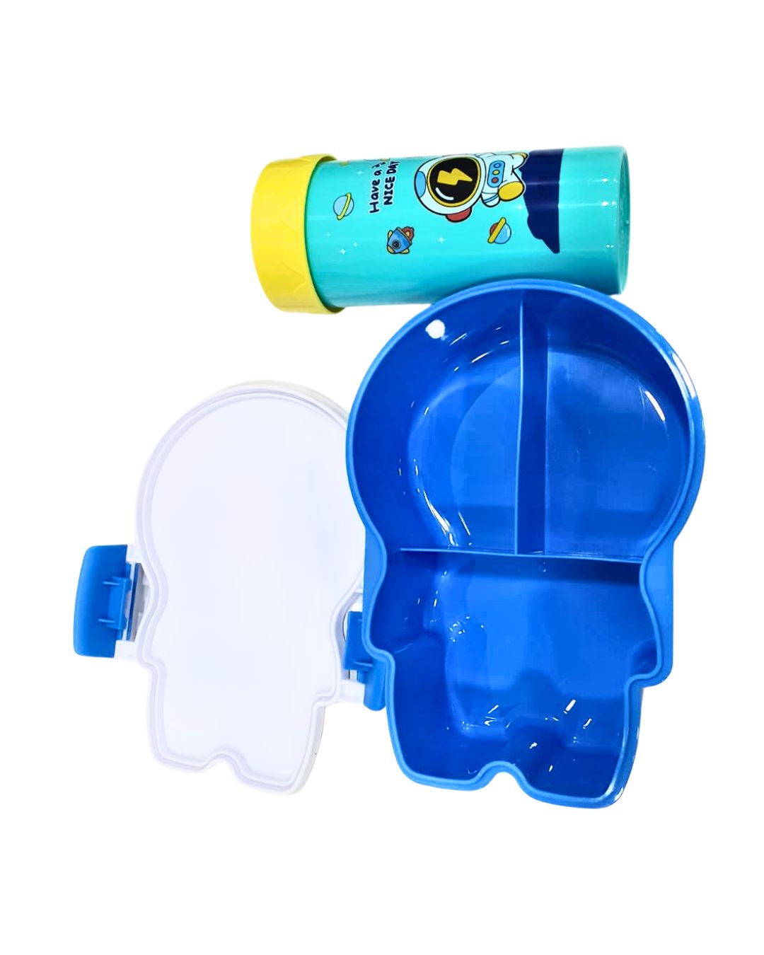 Cartoon Astronaut Lunch Box + Cup Set for kids
