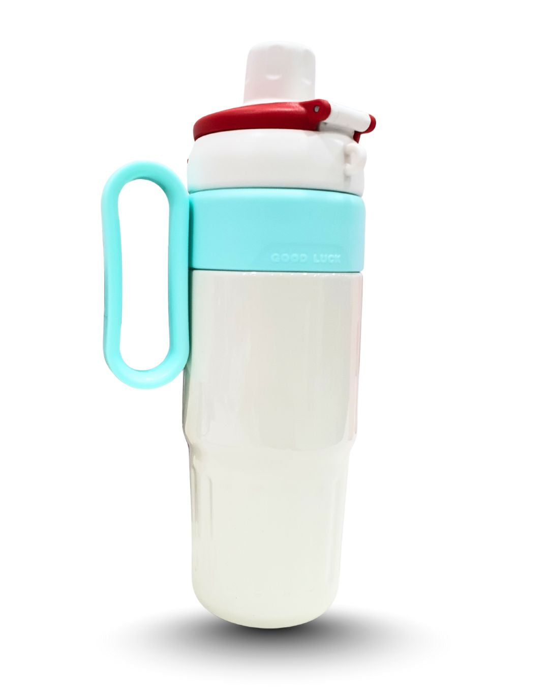 750ml Insulated Water Bottle (Pastel Pink & Light Blue) - Hot & Cold Double Wall Tumbler with Handle, Straw & Spout Lid for Gym, Office, Travel by KATTY MAO My First Best Friend