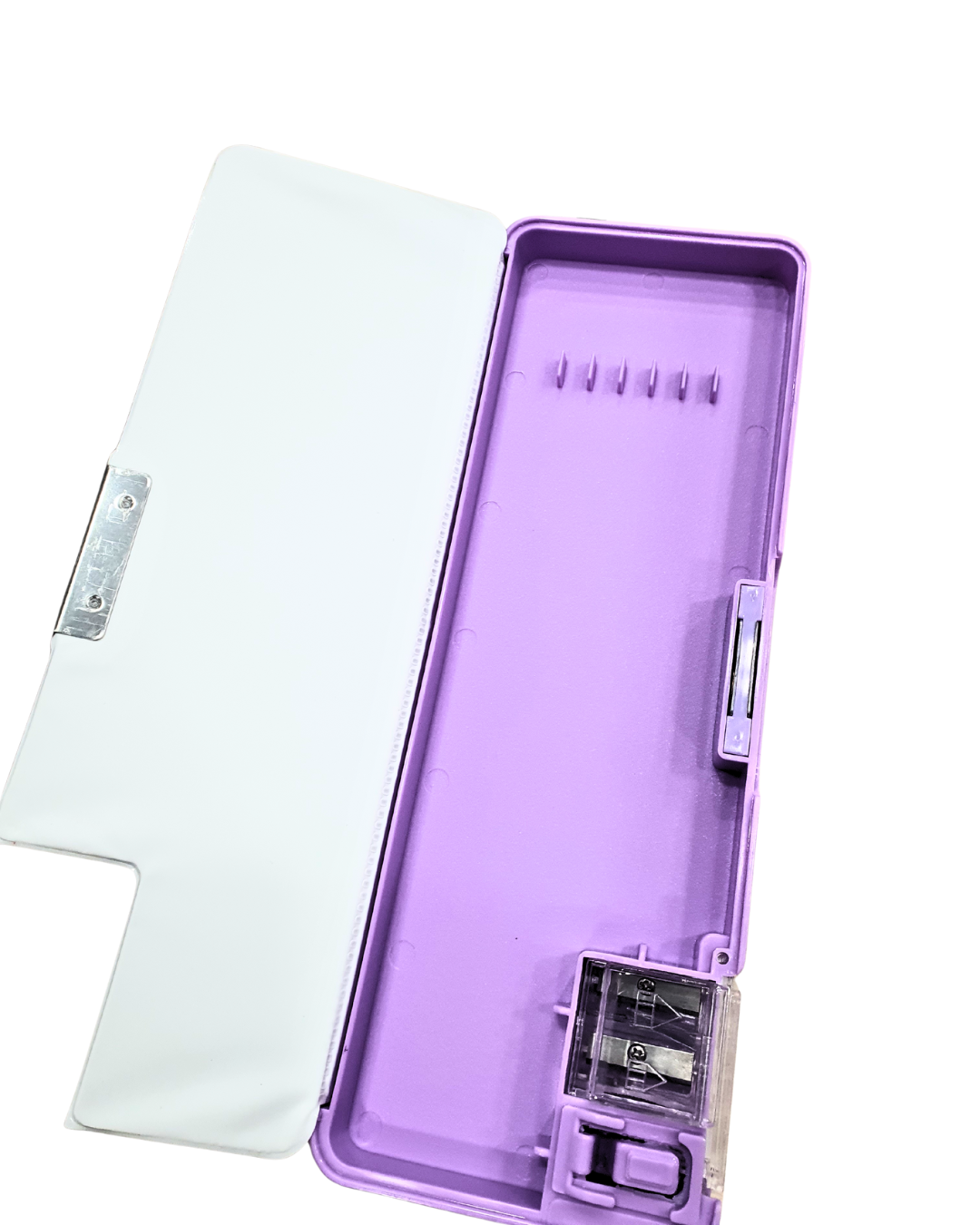 Girls/boys Dream Pencil Case, Pink and Purple, Plastic Storage Box with Mirror, School Stationery Organizer by katty mao.