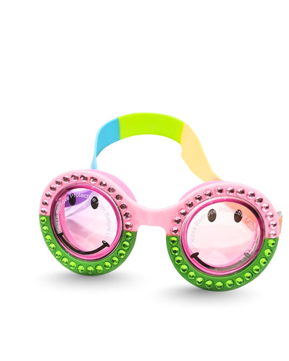 Kids Swim Goggles Child Swimming Goggles for Learning Swimming Outdoor Party Rainbow Heart Patch | Water Sports | Swimming | Goggles