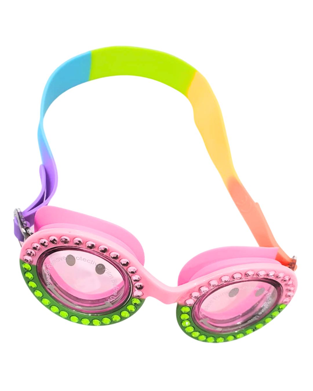 Kids Swim Goggles Child Swimming Goggles for Learning Swimming Outdoor Party Rainbow Heart Patch | Water Sports | Swimming | Goggles