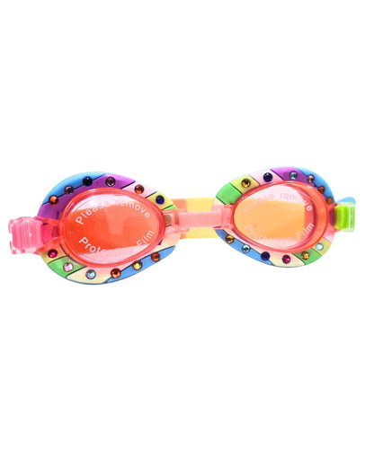Kids Swim Goggles Clear Vision Pool Goggles Cute Children's Swimming Goggles Style B | 1 Kids Swim Goggles 1 Goggles Box | Material ~ Silicone | Color ~ Clear