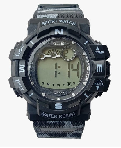 Katty Mao Digital Sports Watch, Pink, LCD Display, Water Resistant, Round Shape, Multiple Sports Modes, Electronic Wristwatch for Kids, Men, Women, 4.5x4.5x1.2 cm by Katty Mao