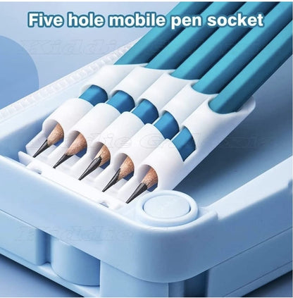 KATTY MAO My First Best Friend Space Astronaut Pencil Case, Multi-Compartment Storage Box with Partition Design, Navy Blue