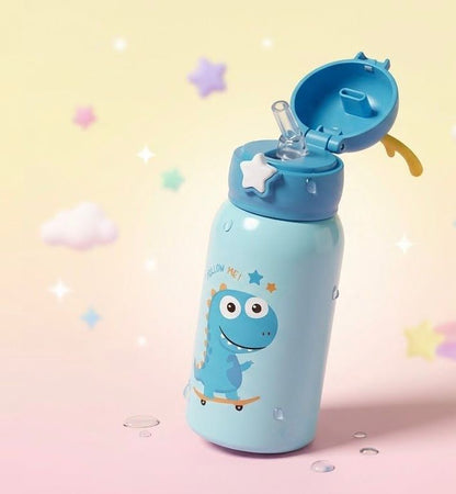 450ml | Pastel Dream | Kids Water Bottle | Cute Prints | Leak-Proof Design.
