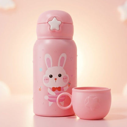 450ml | Pastel Dream | Kids Water Bottle | Cute Prints | Leak-Proof Design.