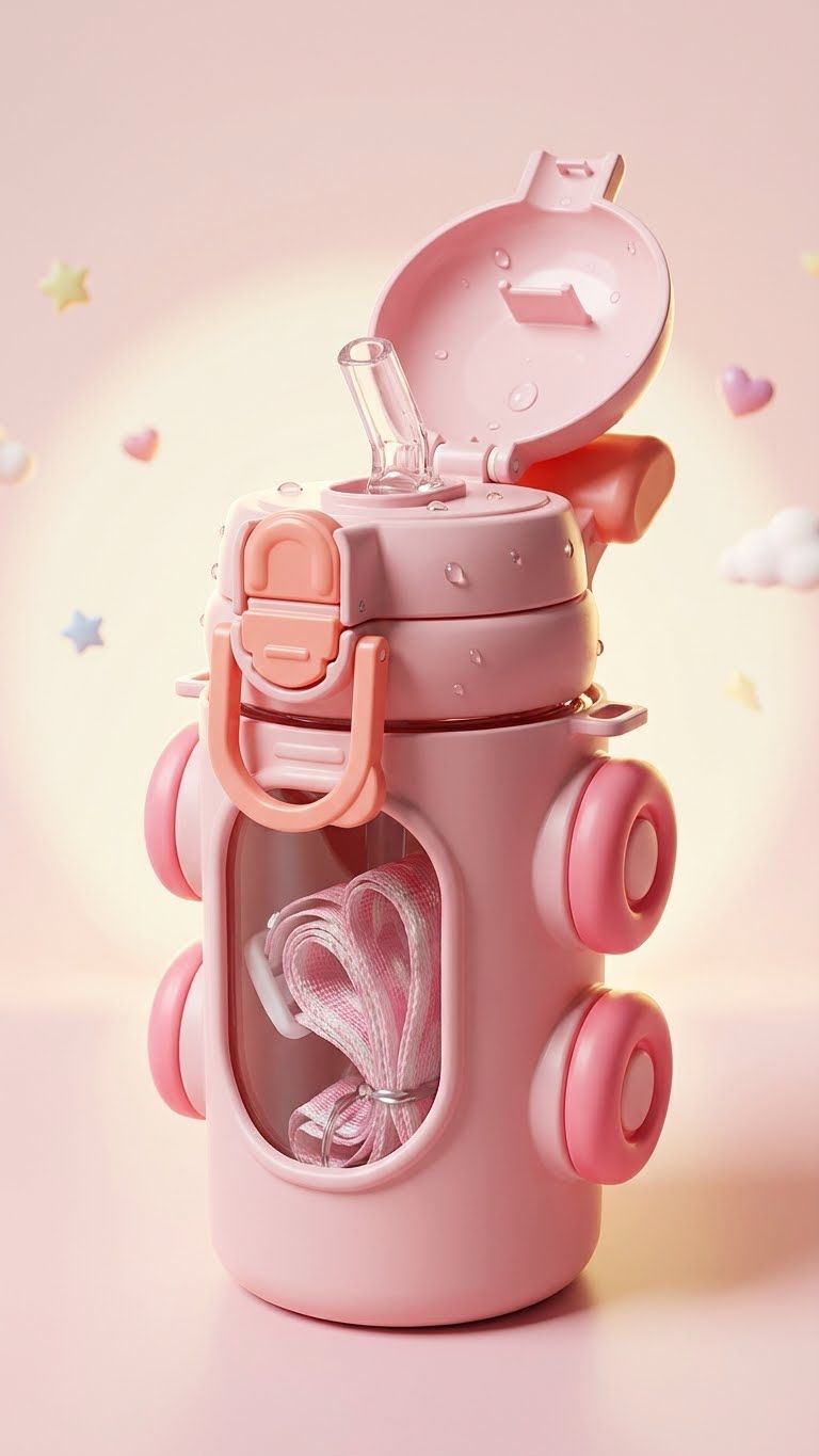 500ml | Flip-Top Sipper Bottle for Kids