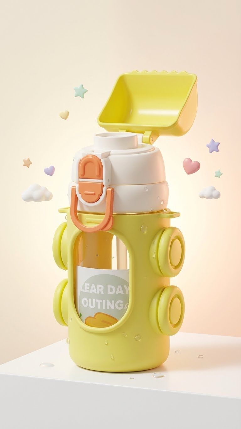 500ml | Flip-Top Sipper Bottle for Kids