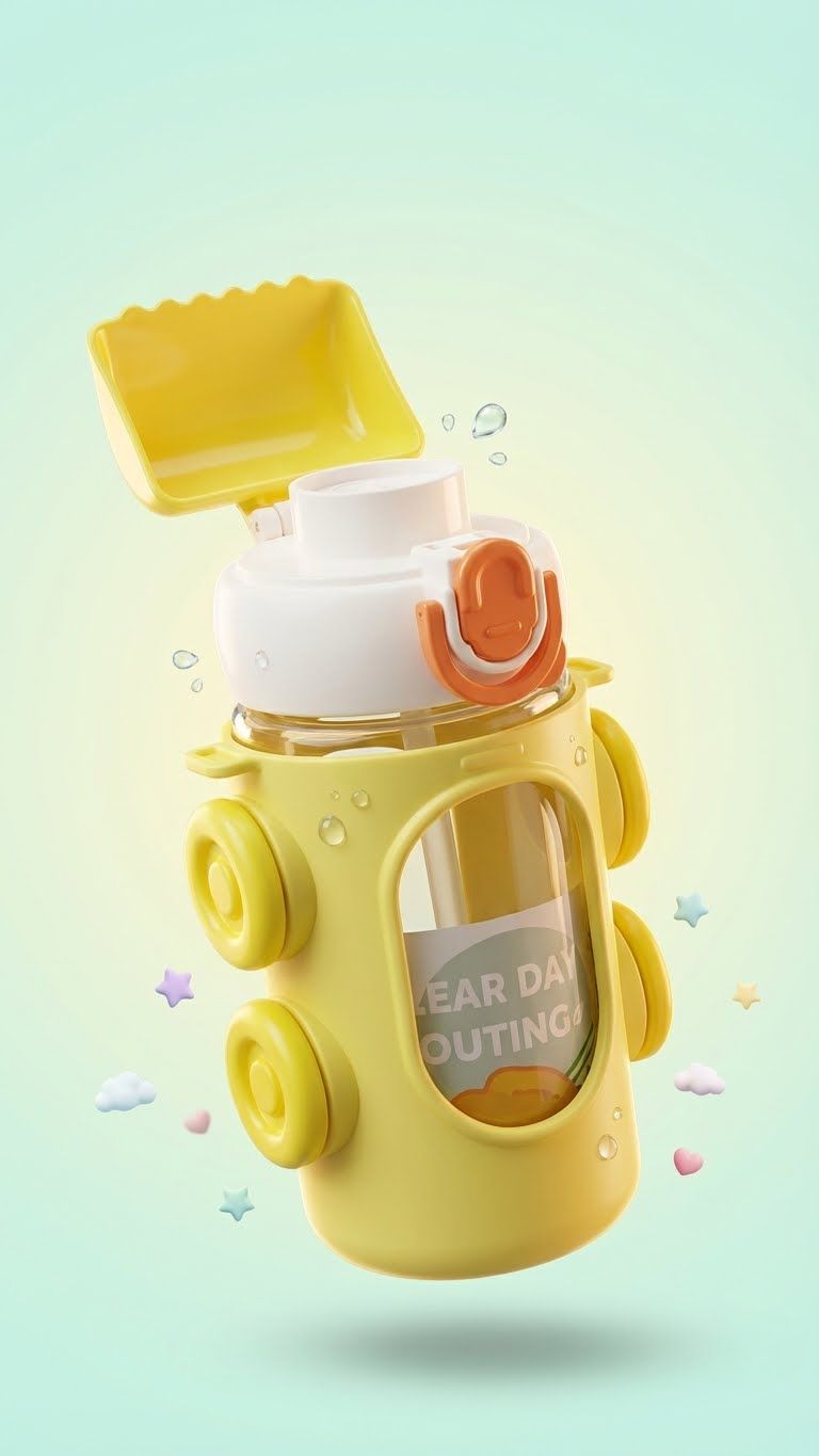 500ml | Flip-Top Sipper Bottle for Kids
