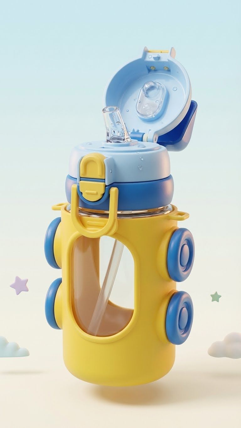 500ml | Flip-Top Sipper Bottle for Kids