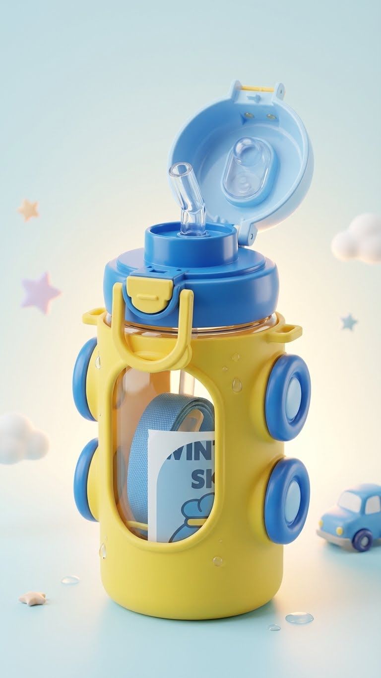 500ml | Flip-Top Sipper Bottle for Kids