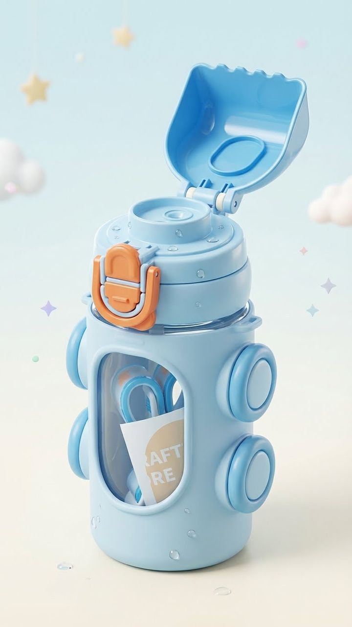 500ml | Flip-Top Sipper Bottle for Kids