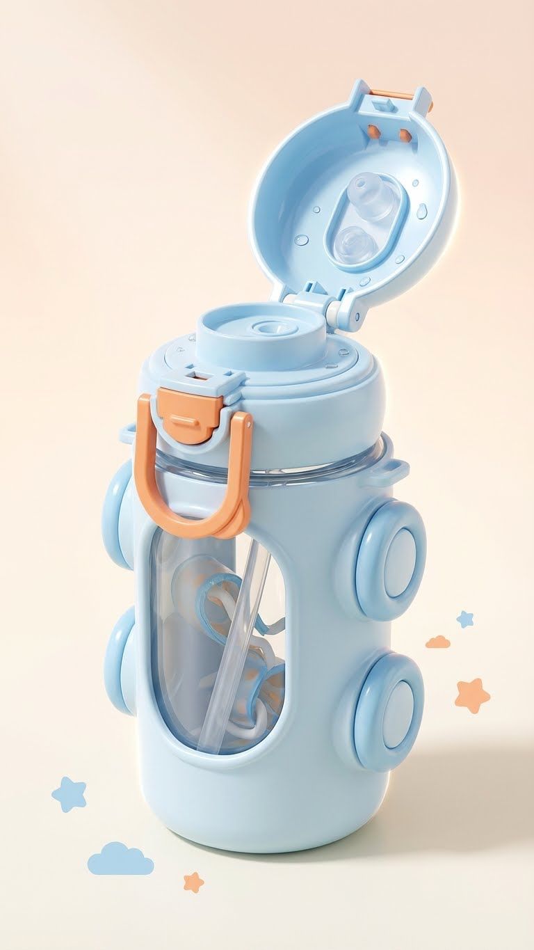 500ml | Flip-Top Sipper Bottle for Kids