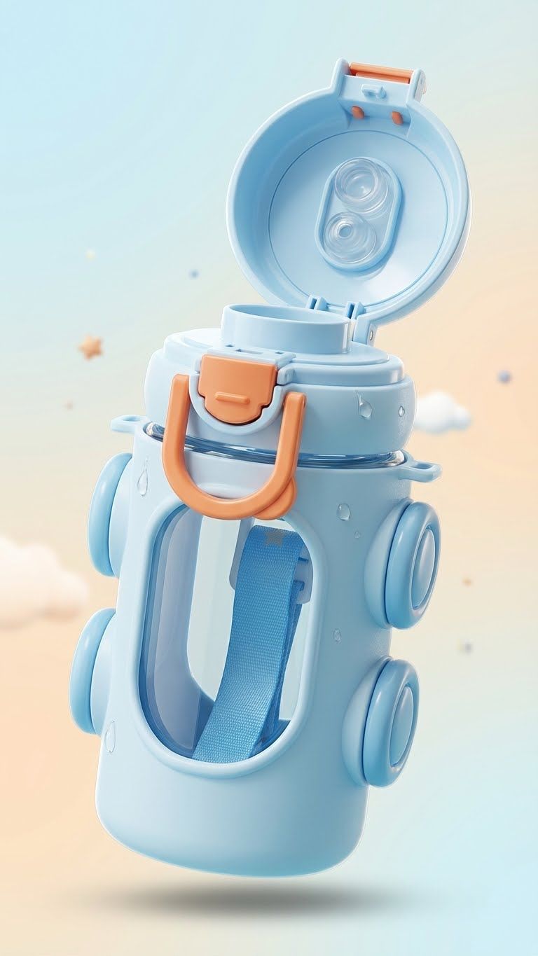 500ml | Flip-Top Sipper Bottle for Kids