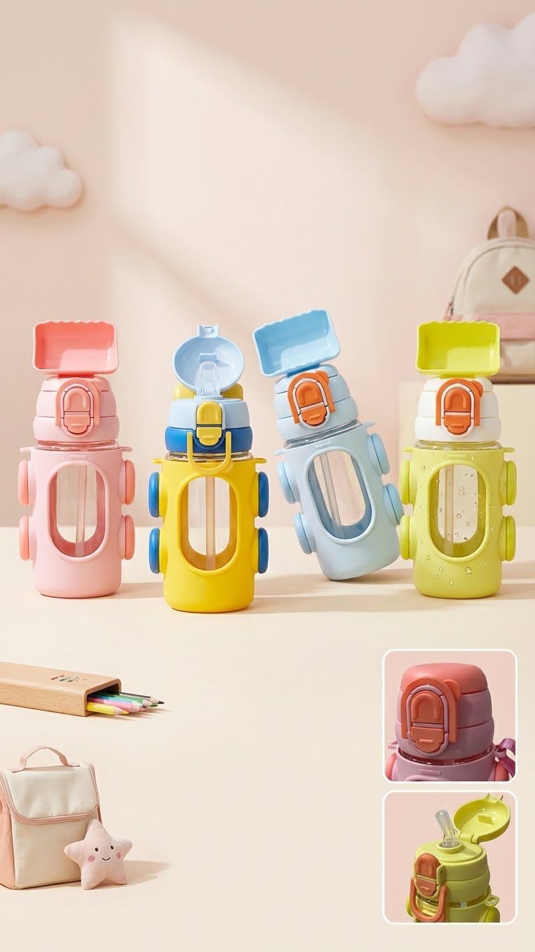 500ml | Flip-Top Sipper Bottle for Kids