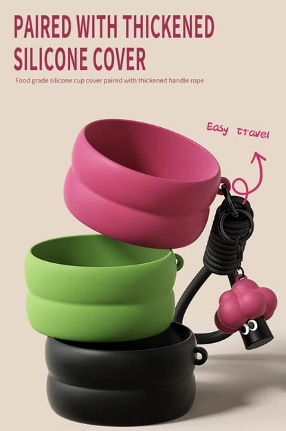 650ml | Insulated Kids | Sipper Bottle | Leak-Proof |  Water Bottle with Carry Strap.