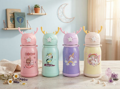 SIPPER BOTTLE FOR KIDS | 550 ML | STAINLESS STEEL | AVAILABLE IN 4 COLOURS
