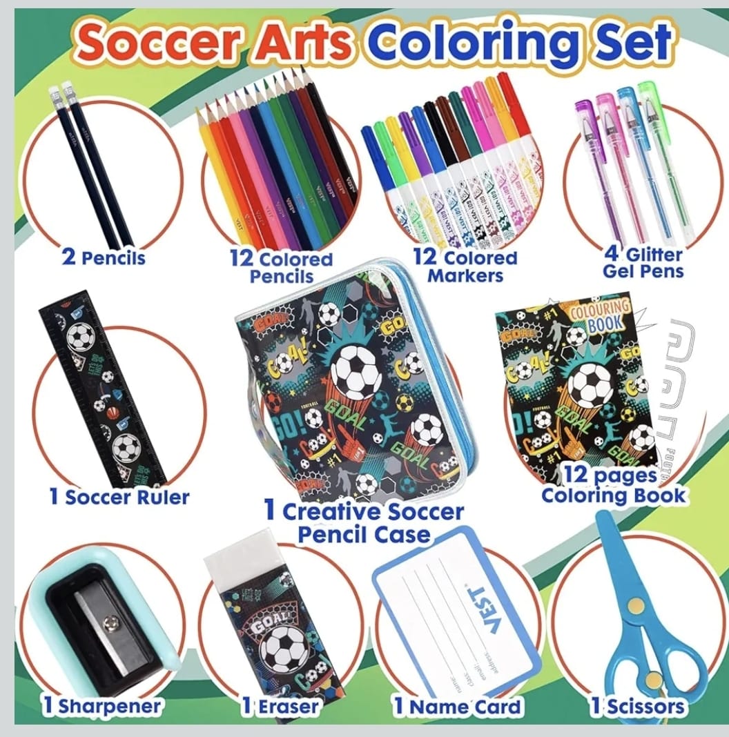 FOOTBALL THEME ART SUPPLIES