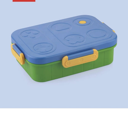 Kids Stainless Steel Bento Lunch Box Set with Game Controller Style Lid