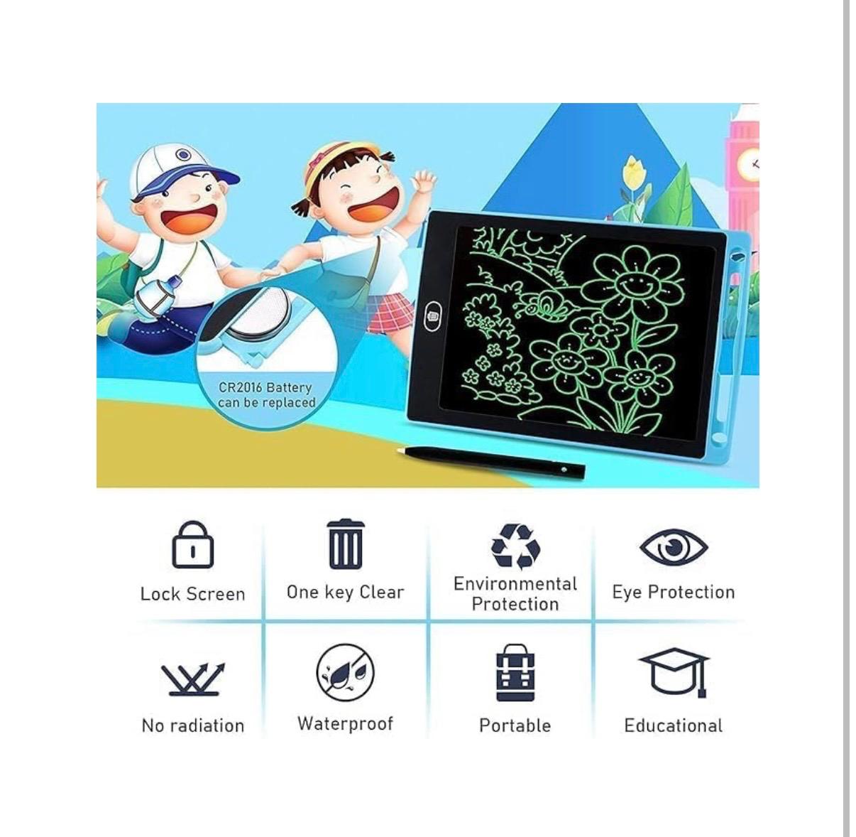 LCD WRITING TABLET FOR KIDS AVAILABLE IN DIFFERENT SIZES AN IN RANDOM COLOURS