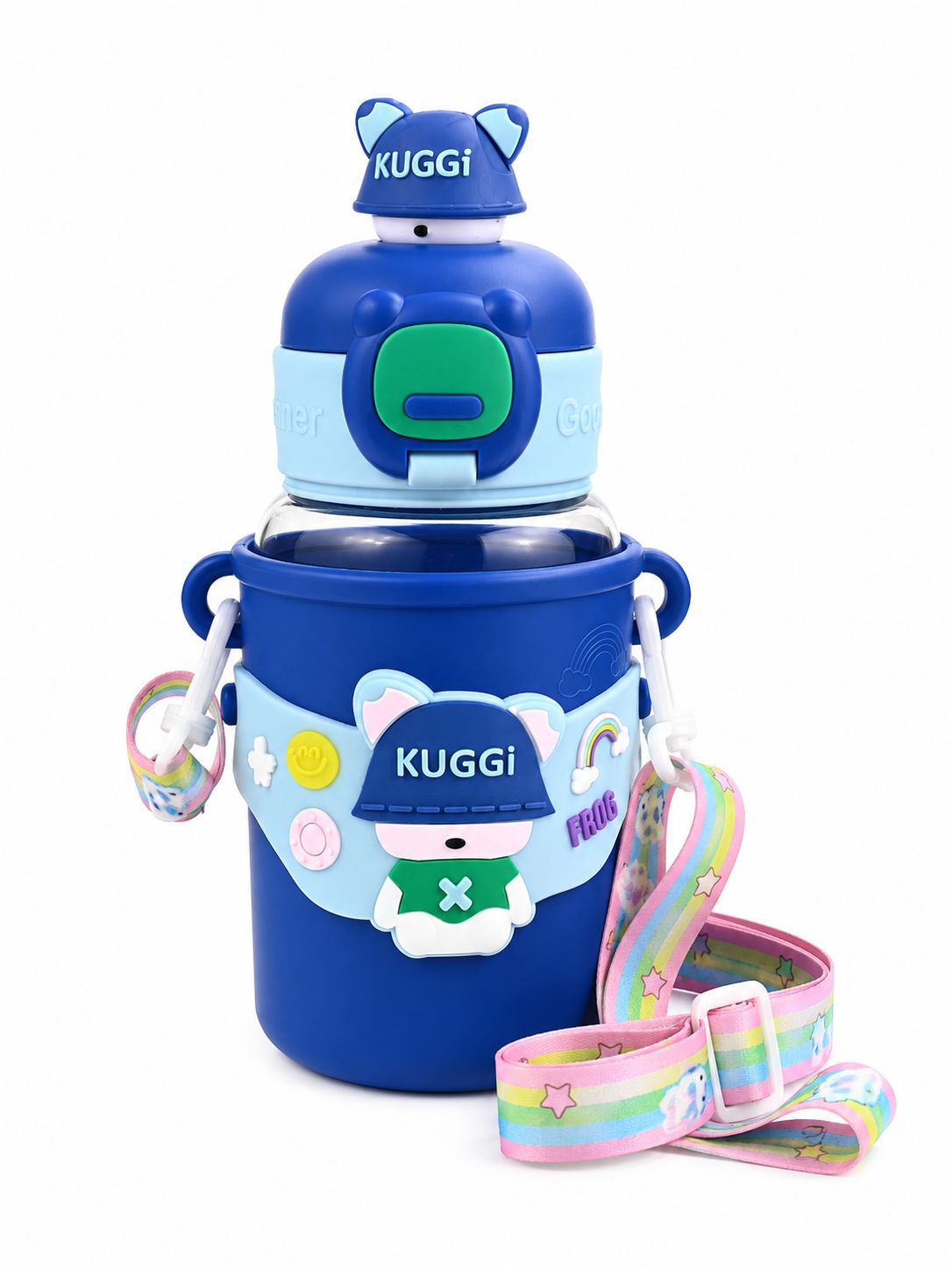 KATTY MAO My First Best Friend Kids Water Bottle 450 ml | Water Bottle for School Kids | Sipper for Kids | Spill Proof, BPA Free| Boys & Girls for birthday gifting