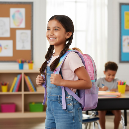 Unicorn & Rainbow theme Backpack | Lightweight & Durable