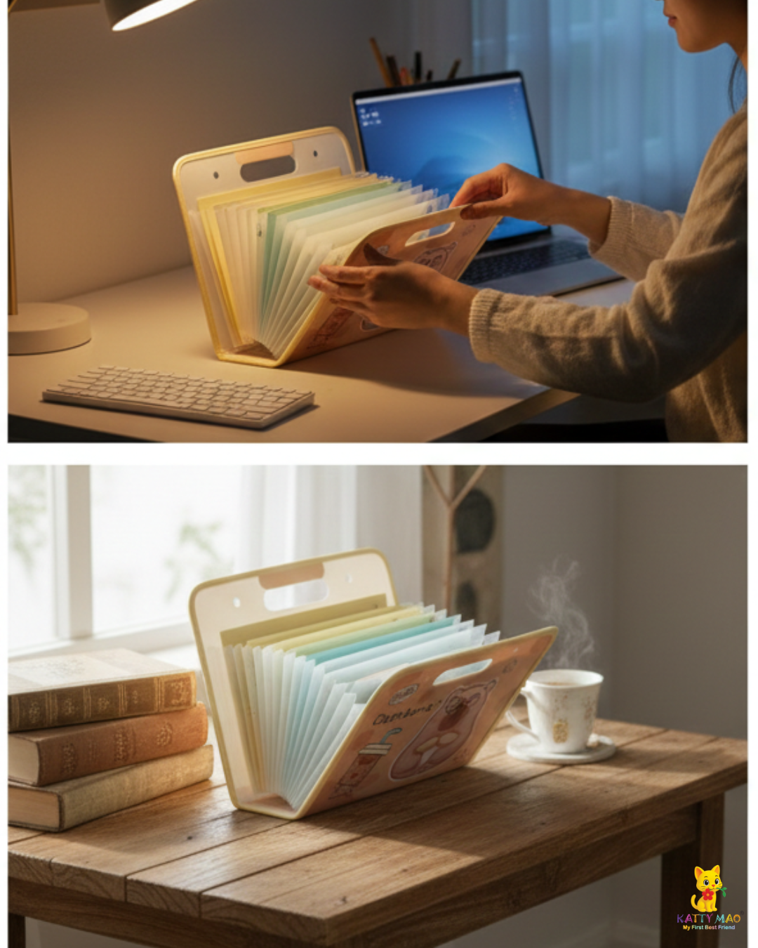 Capybara Expandable Folder | Multi-Pocket | File Organiser with Handle.